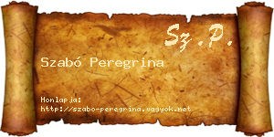Szabó Peregrina névjegykártya